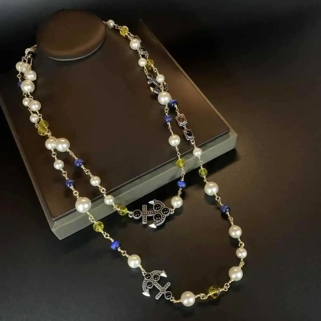 Long Necklace Waist Chain Handmade Wrapped Cat Eye Glass Pearl Beaded Jewelry for Women
Long Necklace Waist Chain Handmade Wrapped Cat Eye Glass Pearl Beaded Jewelry for Women