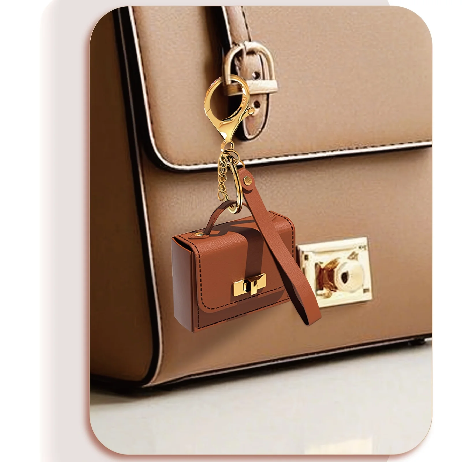 1Pc Mini PU Leather Keychain Purse, Fashion Coin Wallet with Gold Hardware, Small Bag for Keys Coins Pink Black Blue
1Pc Mini PU Leather Keychain Purse, Fashion Coin Wallet with Gold Hardware, Small Bag for Keys Coins Pink Black Blue