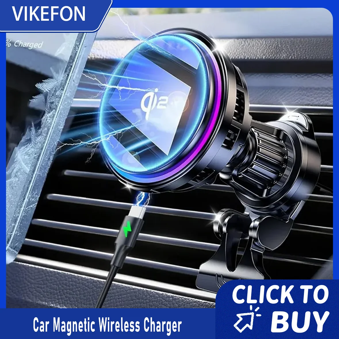 Автомобильное магнитное беспроводное зарядное устройство с ледяным охлаждением, держатель для телефона, крепление для Magsafe iPhone 16, 15, 14, 13, 12, Pro Max, подставка для быстрой зарядки автомобиля
Автомобильное магнитное беспроводное зарядное устройство с ледяным охлаждением, держатель для телефона, крепление для Magsafe iPhone 16, 15, 14, 13, 12, Pro Max, подставка для быстрой зарядки автомобиля