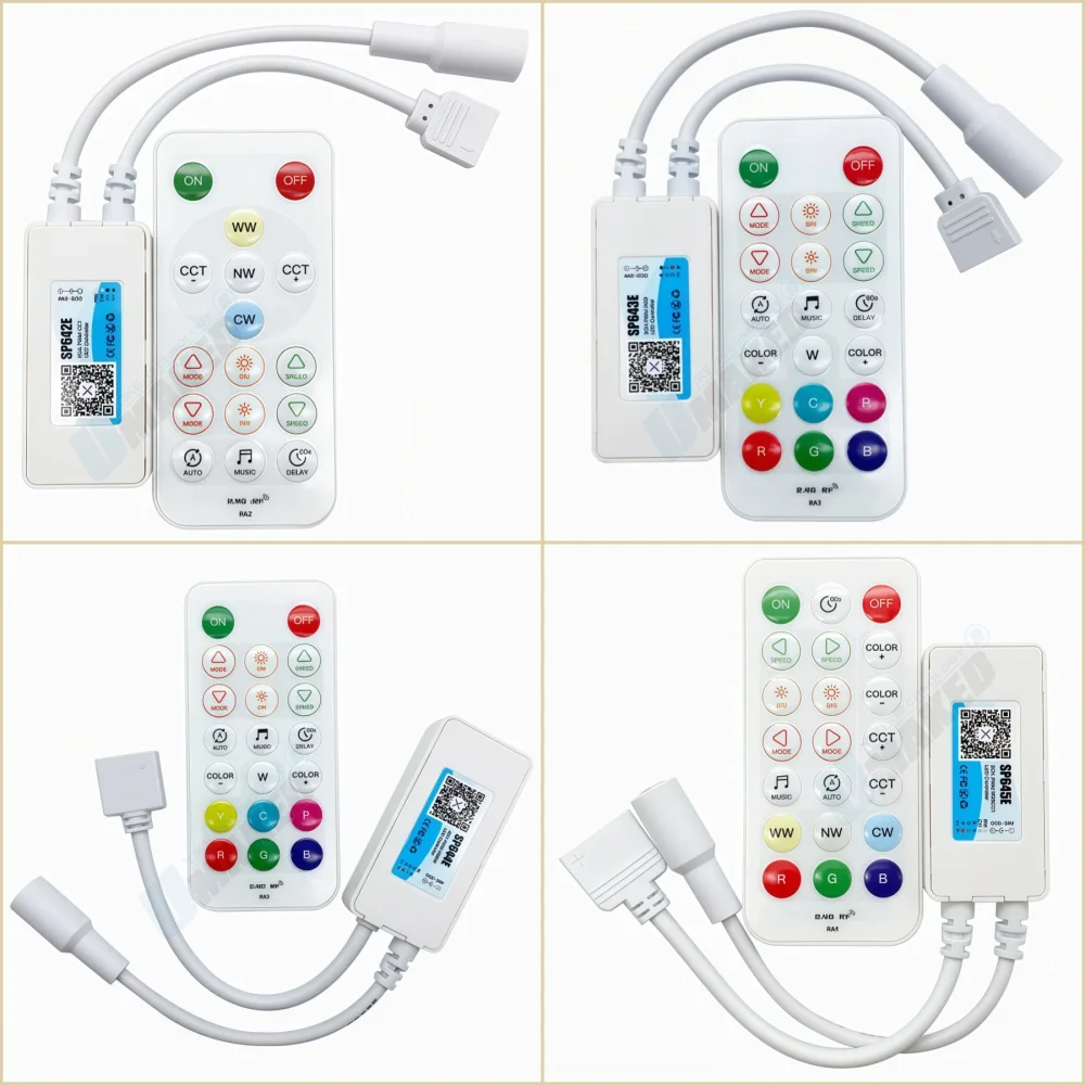 SP641E SP642E SP643E SP644E SP645E DC12V 24V PWM 2.4G RF Remote LED Controller Bluetooth for DIM CCT RGB RGBW RGBCCT LED Strip
SP641E SP642E SP643E SP644E SP645E DC12V 24V PWM 2.4G RF Remote LED Controller Bluetooth for DIM CCT RGB RGBW RGBCCT LED Strip