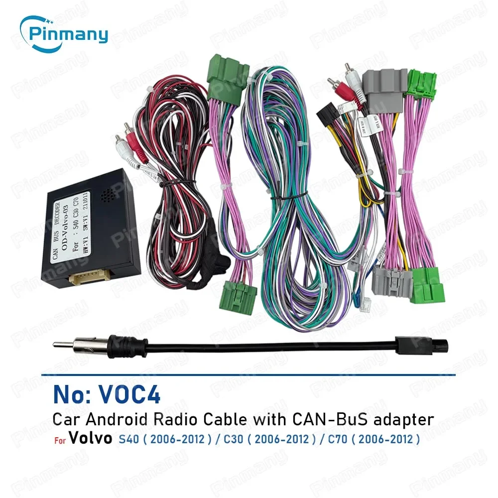 Install Aftermarket Car Stereo Radio Cable Adapter Power Wiring Harness Audio Connector CAN Bus Decoder for Volvo S40 C30 C70
Install Aftermarket Car Stereo Radio Cable Adapter Power Wiring Harness Audio Connector CAN Bus Decoder for Volvo S40 C30 C70