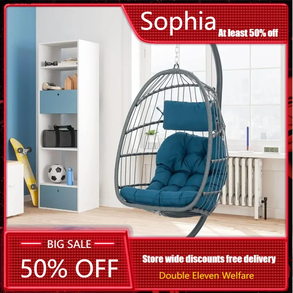 Hanging Swing Egg Chair, Aluminum Frame and UV Resistant Cushion, Indoor Outdoor Patio Porch Lounge Hand Made Chair
Hanging Swing Egg Chair, Aluminum Frame and UV Resistant Cushion, Indoor Outdoor Patio Porch Lounge Hand Made Chair