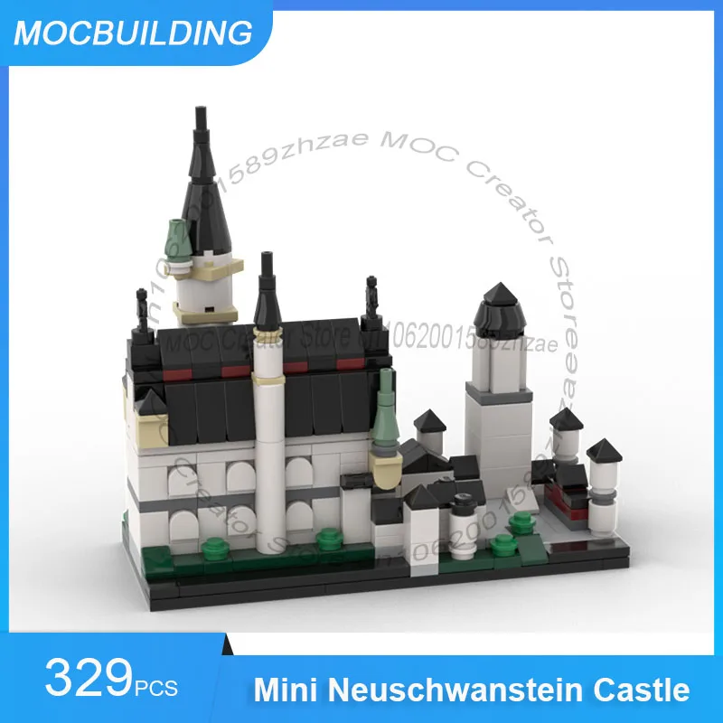 MOC Building Blocks Mini Neuschwanstein Castle Model DIY Assemble Bricks Architecture Creative Toys Collection Gifts 329PCS
MOC Building Blocks Mini Neuschwanstein Castle Model DIY Assemble Bricks Architecture Creative Toys Collection Gifts 329PCS