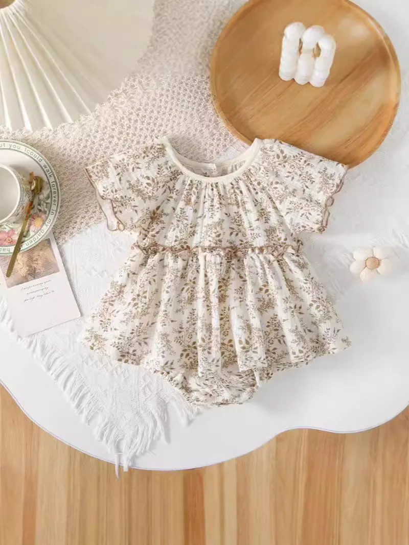 New Summer Baby Bodysuit 3-24M Full Print Floral Infant Girls Jumpsuit Korean Version Loose Thin Toddler One Piece
New Summer Baby Bodysuit 3-24M Full Print Floral Infant Girls Jumpsuit Korean Version Loose Thin Toddler One Piece