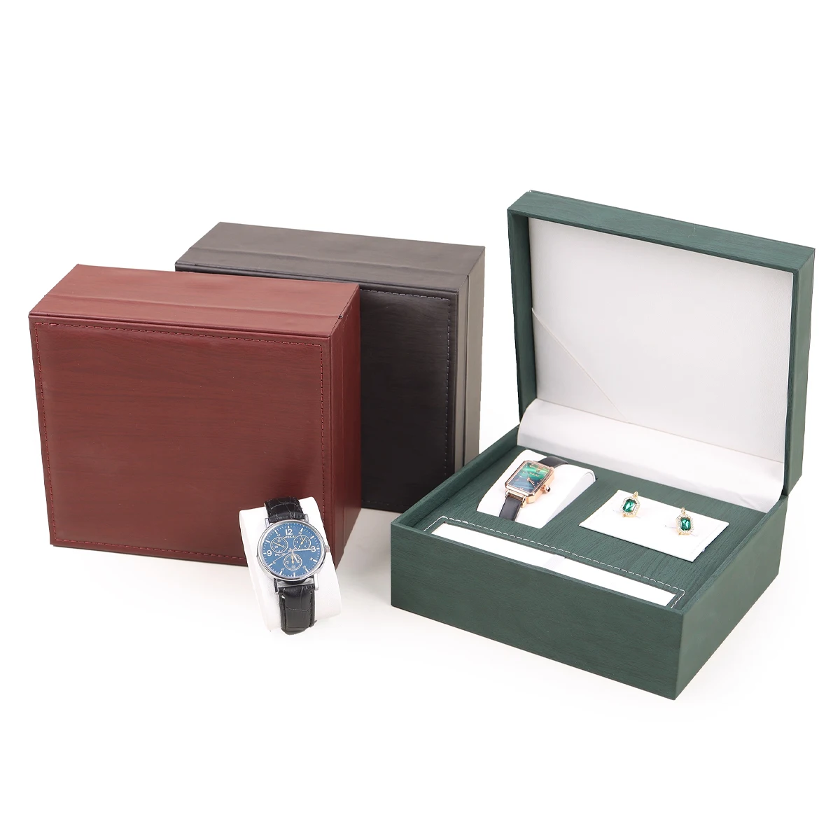 Роскошная шкатулка для ювелирных изделий, коробка для запонок, коробка для часов, коробка для ручек, витрина, комбинация, высококачественный подарочный набор, 3 предмета, упаковка для ювелирных изделий
Роскошная шкатулка для ювелирных изделий, коробка для запонок, коробка для часов, коробка для ручек, витрина, комбинация, высококачественный подарочный набор, 3 предмета, упаковка для ювелирных изделий