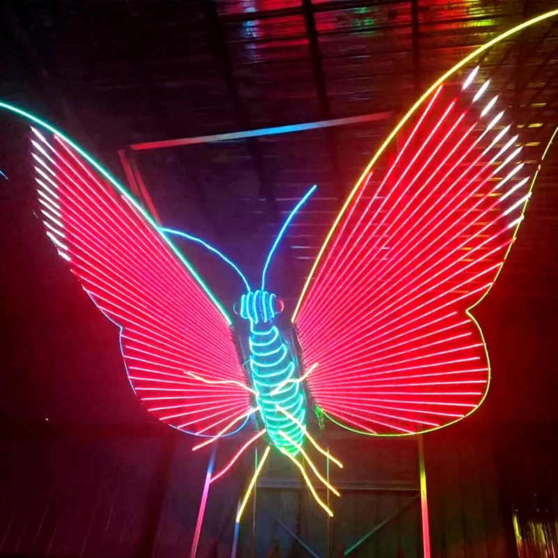 Butterfly Swing Interactive Luminous wings Outdoor Large Amusement Equipment LED Light Rocking Chair Custom Outdoor Decoration
Butterfly Swing Interactive Luminous wings Outdoor Large Amusement Equipment LED Light Rocking Chair Custom Outdoor Decoration