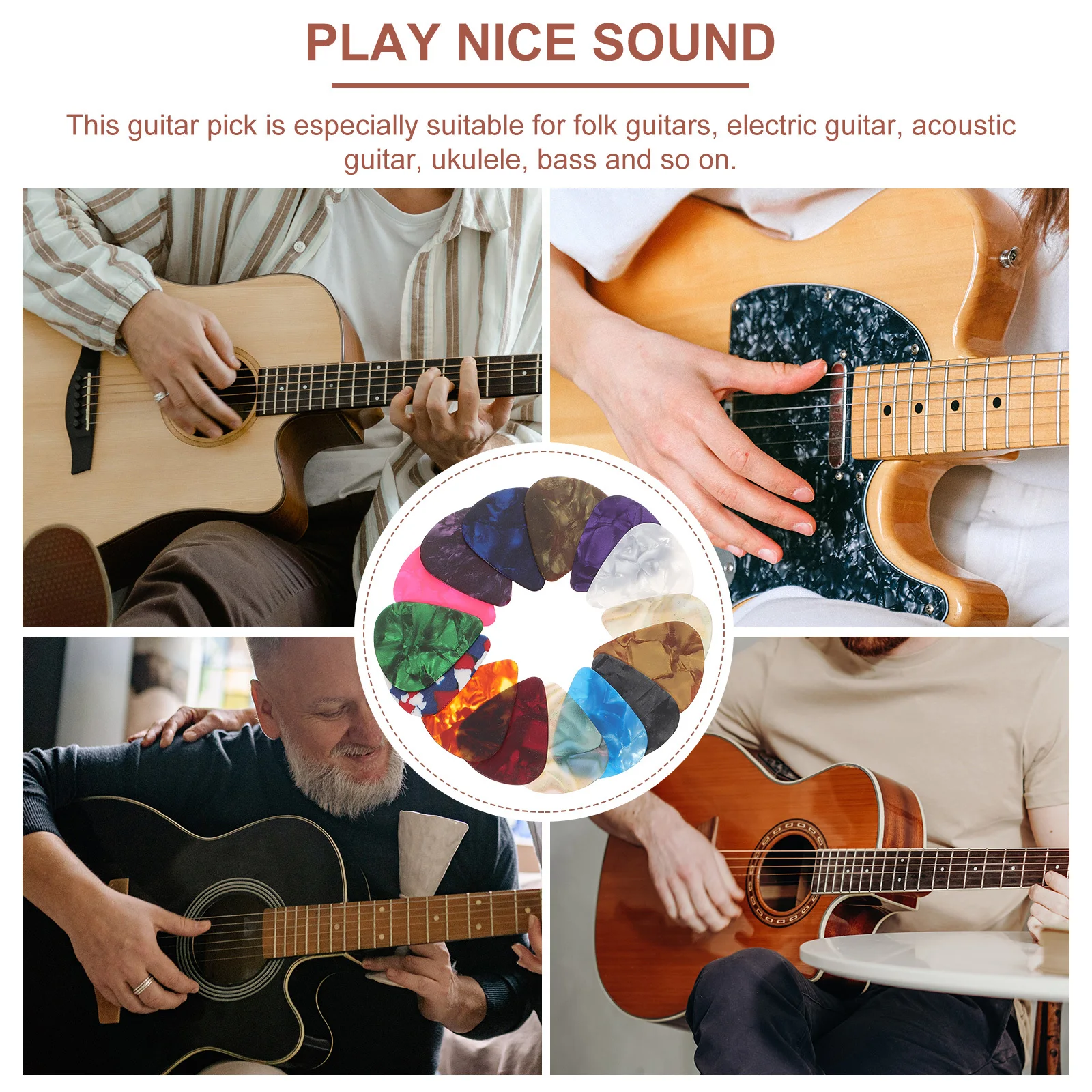 32Pcs Guitar Picks Creative Patterns Durable Safe Material Nice Sound Bass Ukulele Acoustic Electric Folk Guitar Accessories
32Pcs Guitar Picks Creative Patterns Durable Safe Material Nice Sound Bass Ukulele Acoustic Electric Folk Guitar Accessories