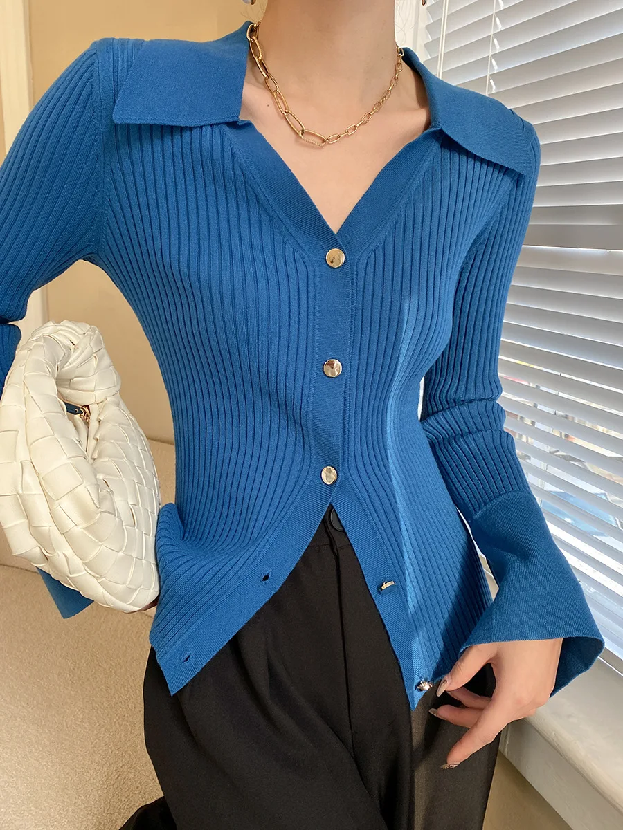 Blue Ne Knitted Base irt Women's Faion Inner Wear Outer Wear Striped Open Cardigan Regular oulder Top
Blue Ne Knitted Base irt Women's Faion Inner Wear Outer Wear Striped Open Cardigan Regular oulder Top