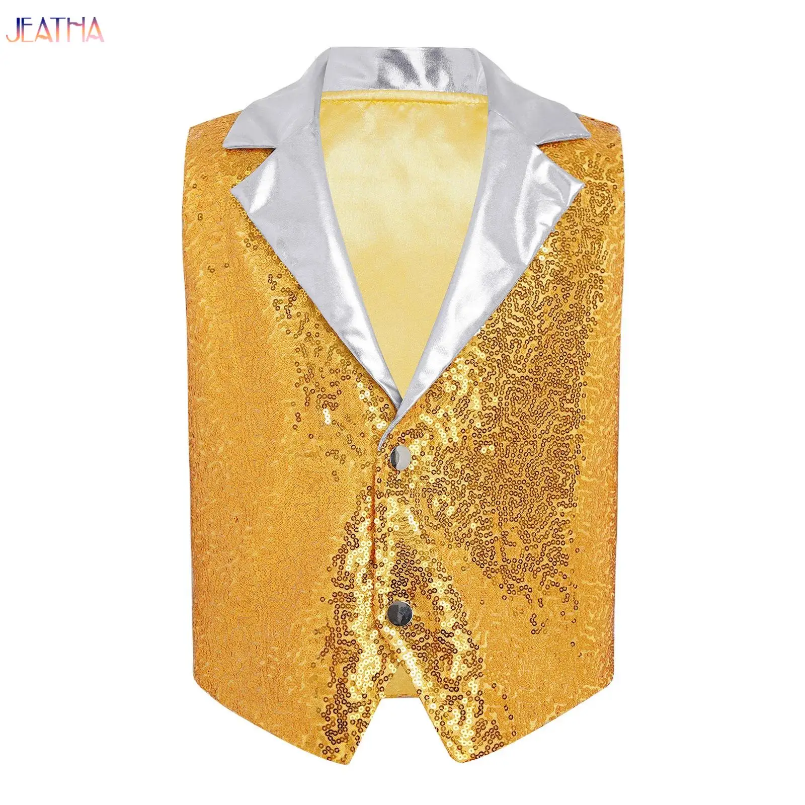 Kid Boys Sequin Formal Suit Vest Sleeveless Asymmetrical Hem Jacket Waistcoat for Party Jazz Modern Hip Hop Stage Performance
Kid Boys Sequin Formal Suit Vest Sleeveless Asymmetrical Hem Jacket Waistcoat for Party Jazz Modern Hip Hop Stage Performance