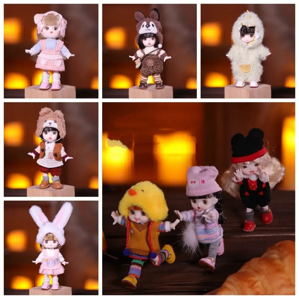 Mini Dolls with Clothes Ob11 Bjd Doll Dress Up Colorful Imitation Princess Doll Cute Plastics Removable Joints Doll Kids
Mini Dolls with Clothes Ob11 Bjd Doll Dress Up Colorful Imitation Princess Doll Cute Plastics Removable Joints Doll Kids