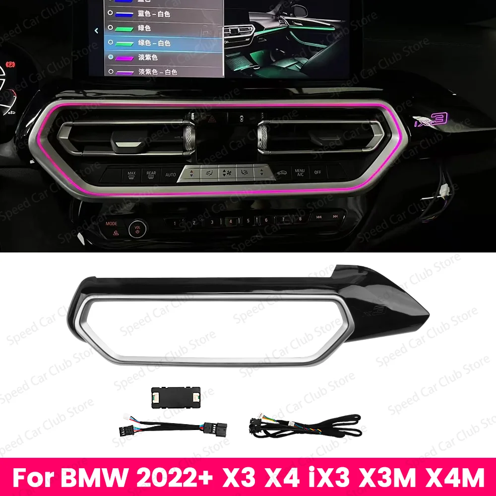 LED 11 Colors Center Console Air Outlet Atmosphere Lights For BMW X3 X4 G01 G02 IX3 X3M X4M Car Automotive Decorative Lights
LED 11 Colors Center Console Air Outlet Atmosphere Lights For BMW X3 X4 G01 G02 IX3 X3M X4M Car Automotive Decorative Lights