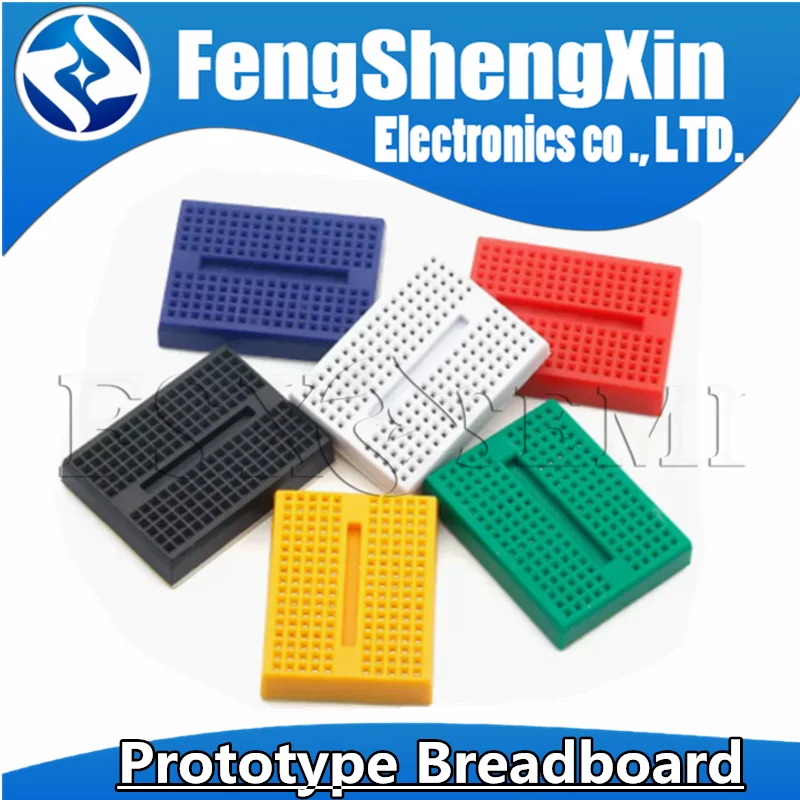 5PCS SYB-170 Mini Solderless Prototype Breadboard 170 Tie-points PCB Test Board Portable bread board
5PCS SYB-170 Mini Solderless Prototype Breadboard 170 Tie-points PCB Test Board Portable bread board