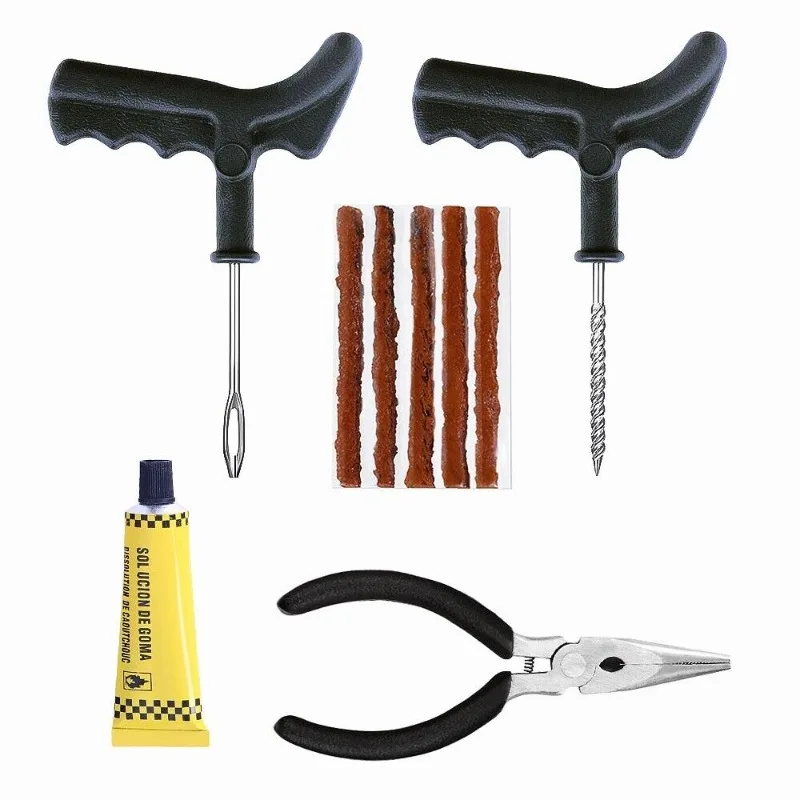 9PCS Tire Puncture Repair Kit DIY Flat Tire Repair Car Truck Motorcycle Home Plug Patch Emergency Tire Repair Rubber Strip Tools
9PCS Tire Puncture Repair Kit DIY Flat Tire Repair Car Truck Motorcycle Home Plug Patch Emergency Tire Repair Rubber Strip Tools