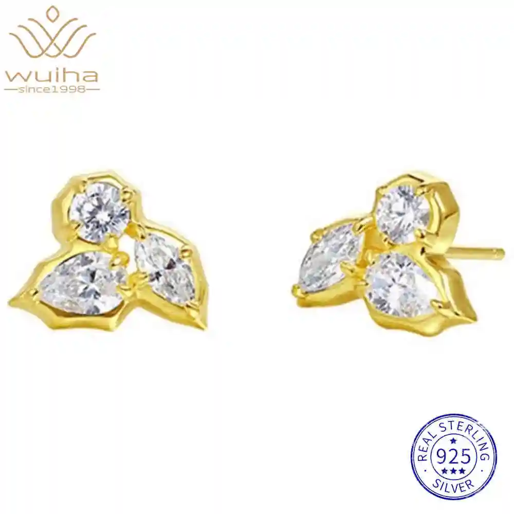 WUIHA Vintage 100% 925 Sterling Silver Lab Sapphire High Carbon Diamonds Gemstone Leaf Ear Studs Earrings Fine Jewelry Wholesale
WUIHA Vintage 100% 925 Sterling Silver Lab Sapphire High Carbon Diamonds Gemstone Leaf Ear Studs Earrings Fine Jewelry Wholesale
