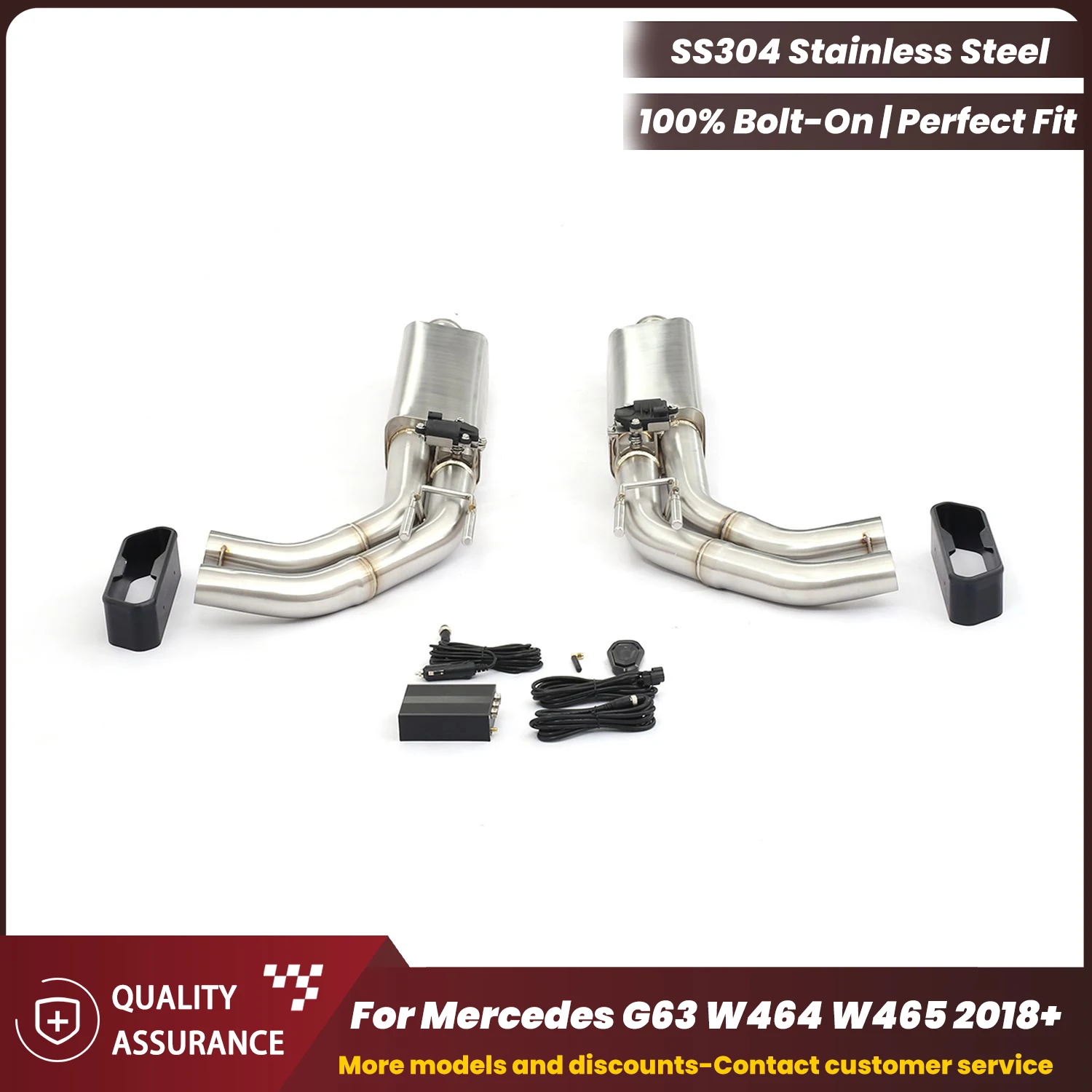Track-Inspired ECCF Stainless Steel Catback With AK Style Tips For Mercedes G63 W464 W465 2018+ High Flow Performance Upgrade
Track-Inspired ECCF Stainless Steel Catback With AK Style Tips For Mercedes G63 W464 W465 2018+ High Flow Performance Upgrade