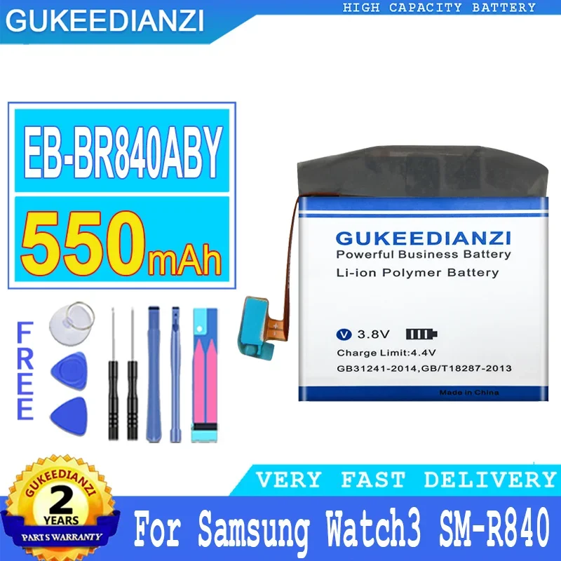 550mAh GUKEEDIANZI Battery EB-BR840ABY For Samsung Watch 3 SM-R840 Watch3 Version Replacement Batteries Big Power Bateria
550mAh GUKEEDIANZI Battery EB-BR840ABY For Samsung Watch 3 SM-R840 Watch3 Version Replacement Batteries Big Power Bateria