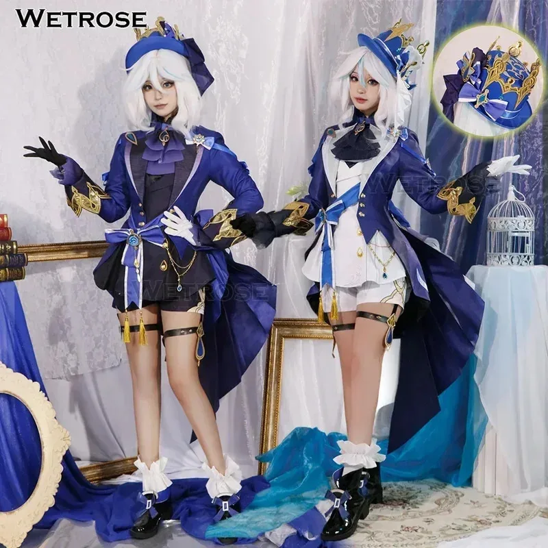 【Wetrose】Furina SSR Cosplay Costume Genshin Impact Ousia Pneuma Furiina Furina Hydro God Archon Black White Set Hat Halloween
【Wetrose】Furina SSR Cosplay Costume Genshin Impact Ousia Pneuma Furiina Furina Hydro God Archon Black White Set Hat Halloween
