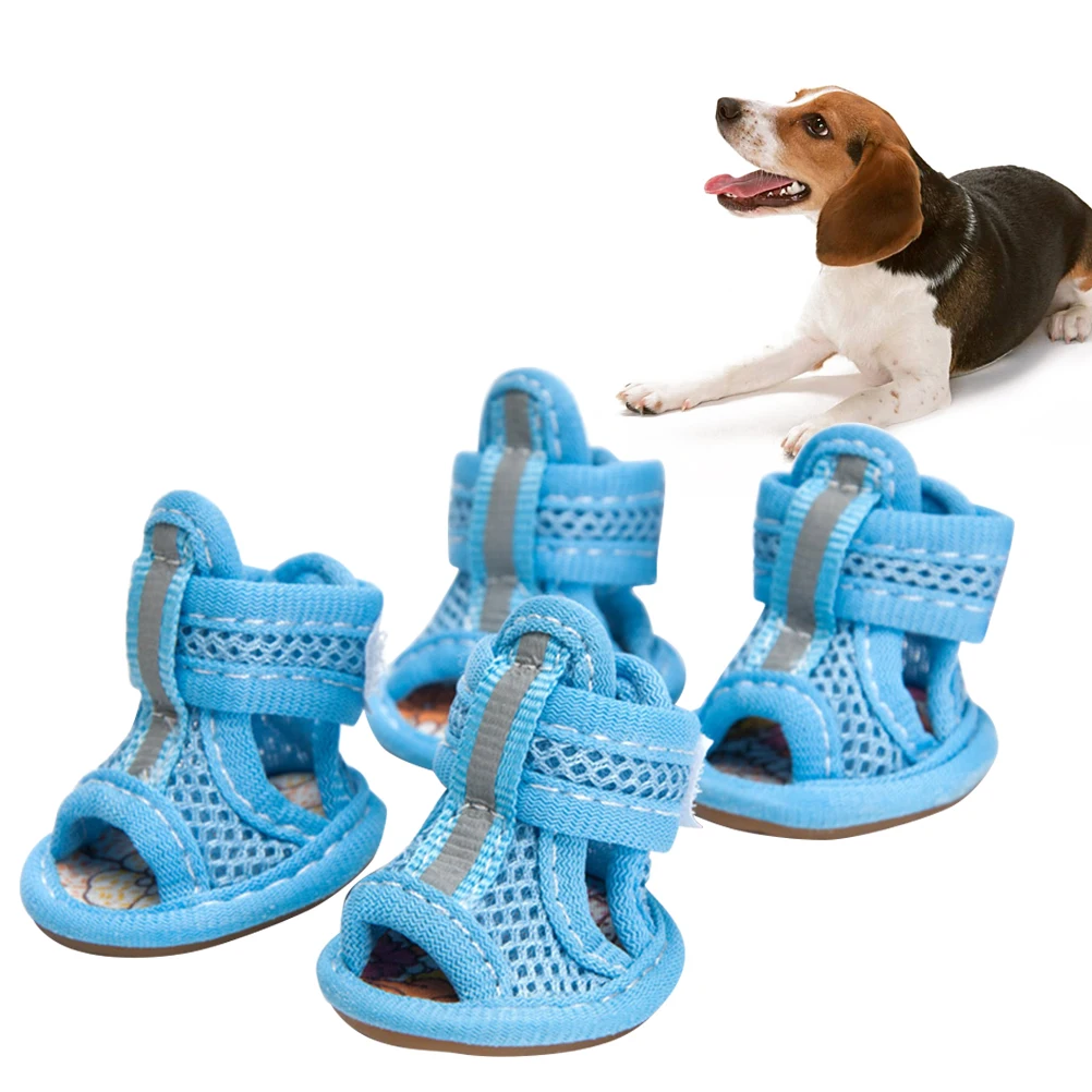 4 Pcs Pet Sandals Easy to Shoes Dog Outdoor The Boots Cute Breathable for Hot Pavement
4 Pcs Pet Sandals Easy to Shoes Dog Outdoor The Boots Cute Breathable for Hot Pavement
