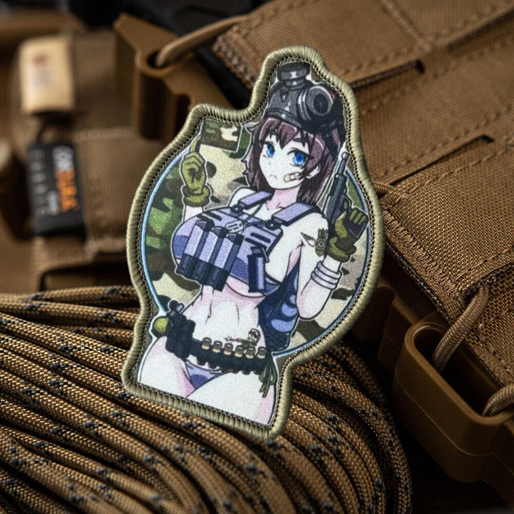 Anime Sexy Girl Tactical Patch on Clothes Funny Printed Hook&Loop Emblem Military Morale Badge Armband Backpack Stickers
Anime Sexy Girl Tactical Patch on Clothes Funny Printed Hook&Loop Emblem Military Morale Badge Armband Backpack Stickers