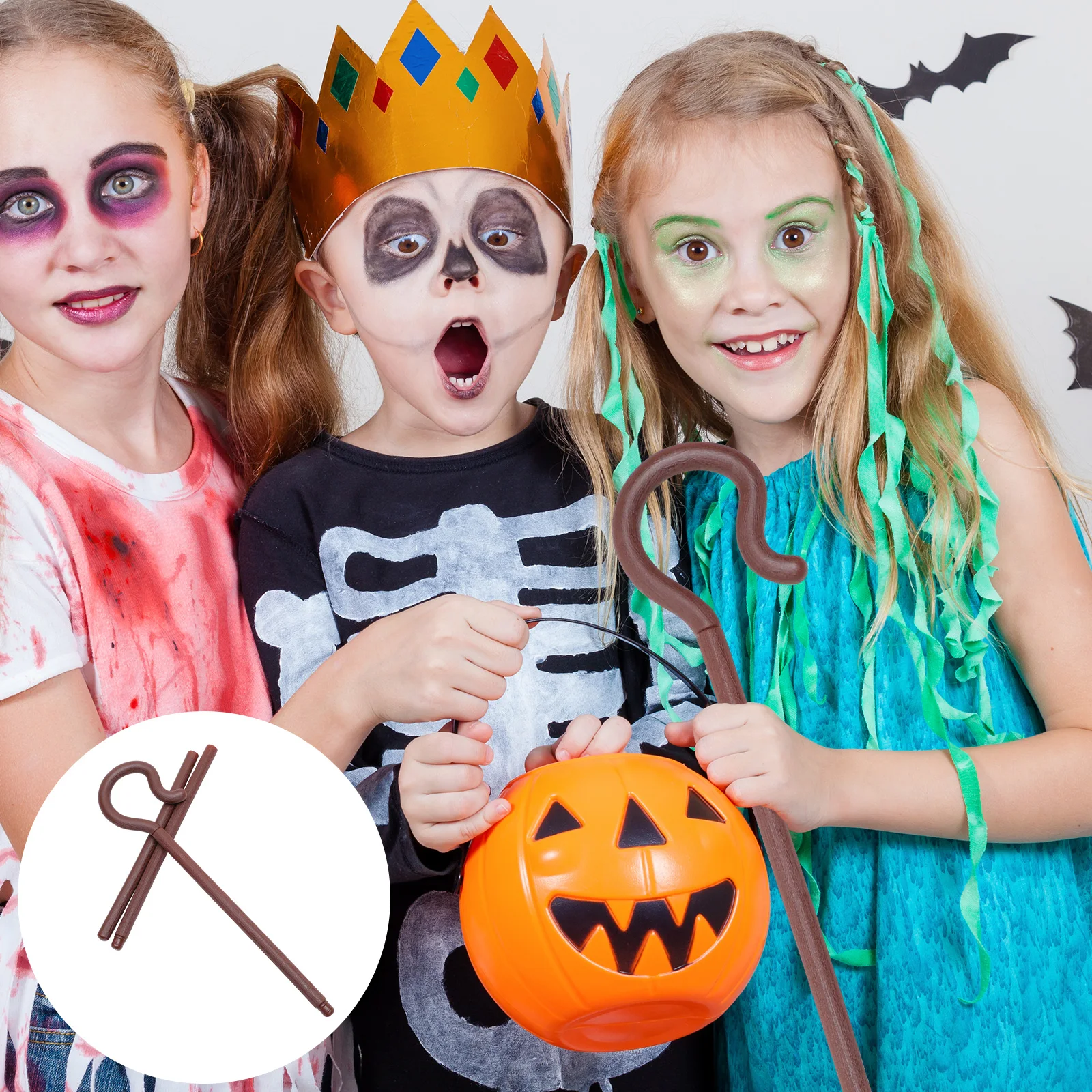 Scepter Halloween Cane Prop Dress Up Cosplay Party Egyptian Walking Stick Lightweight Durable Kids Adults Funny 
Scepter Halloween Cane Prop Dress Up Cosplay Party Egyptian Walking Stick Lightweight Durable Kids Adults Funny