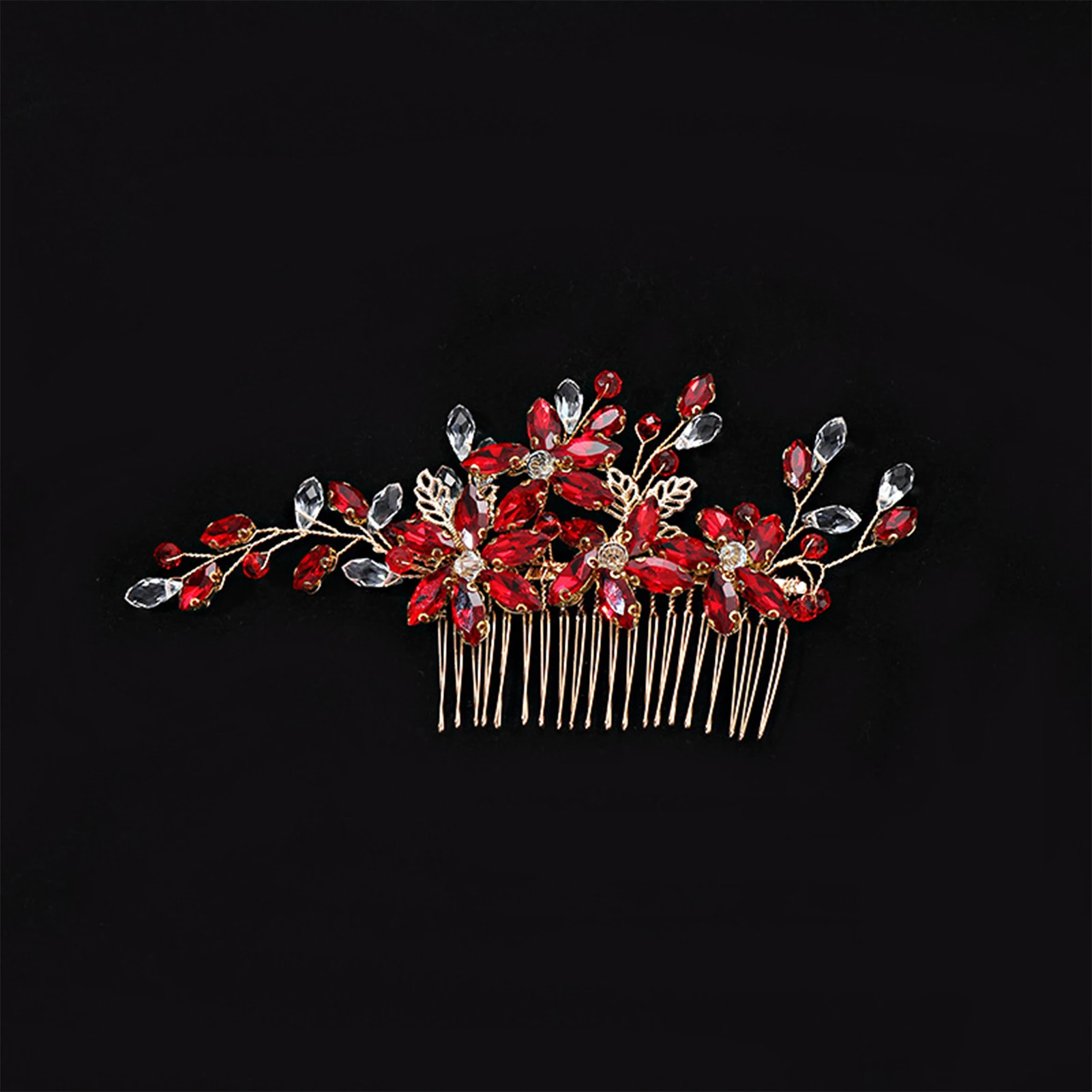 Exquisite Crystal Hair Comb Light Luxury Red Rhinestone Flower Hair Pin For Wedding Ceremony Hair Decor 2025 Christmas Gift
Exquisite Crystal Hair Comb Light Luxury Red Rhinestone Flower Hair Pin For Wedding Ceremony Hair Decor 2025 Christmas Gift
