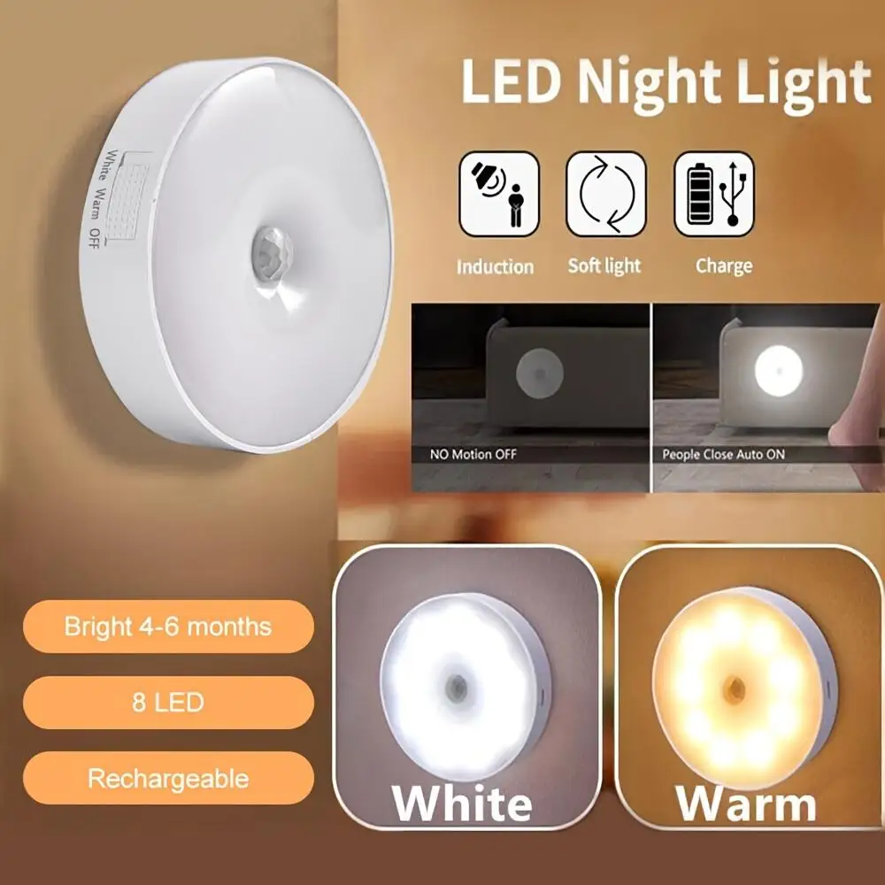 Human Sensor Night Lght Rechargeable Wireless Under Cabinet Light USB Motion Sensor Night Lamp for Closet Stairs Kitchen Hallway
Human Sensor Night Lght Rechargeable Wireless Under Cabinet Light USB Motion Sensor Night Lamp for Closet Stairs Kitchen Hallway