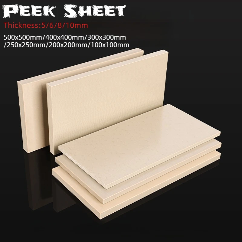 PEEK Plate Natural Plastic Plate High Temperature Resistant Polyether Ether Ketone Imported Material Thick Custom Cutting
PEEK Plate Natural Plastic Plate High Temperature Resistant Polyether Ether Ketone Imported Material Thick Custom Cutting