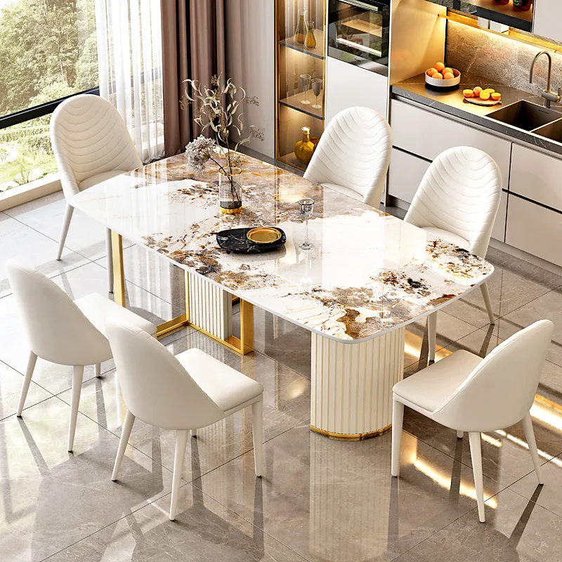 #Light Luxury White Modern Rectangular Western Dining Table Simple Living Room Chair Combination for Small Apartments Dining
#Light Luxury White Modern Rectangular Western Dining Table Simple Living Room Chair Combination for Small Apartments Dining