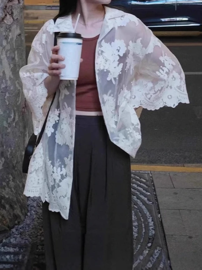 Gagarich Japanese Lace Embroidered Shirt 2025 New Keina Matsumoto Wide Cuff Hook Flower Hollow Sunscreen Blouse Top Women
Gagarich Japanese Lace Embroidered Shirt 2025 New Keina Matsumoto Wide Cuff Hook Flower Hollow Sunscreen Blouse Top Women