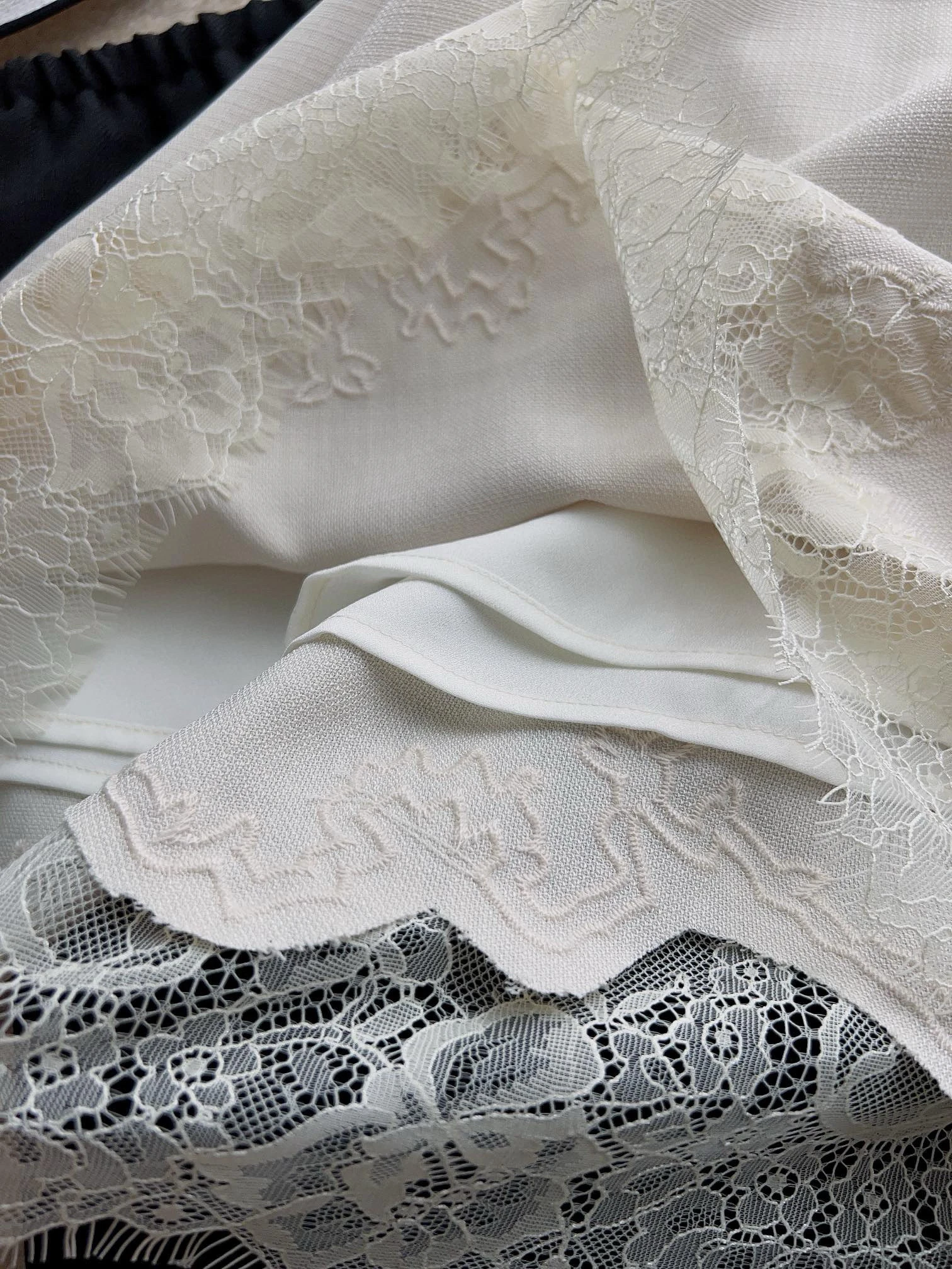 Handmade High Waist Straight Leg Acetate Lace Patchwork Women's Midi Skirt Faionable Versatile Slimming Commute Sle 
Handmade High Waist Straight Leg Acetate Lace Patchwork Women's Midi Skirt Faionable Versatile Slimming Commute Sle