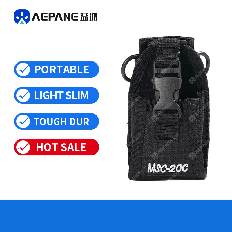 MSC-20C Nylon Walkie Talkie Holster With Quick Release Buckle And Carabiner Clip Portable Two Way Radio Carry Storage Pouch
MSC-20C Nylon Walkie Talkie Holster With Quick Release Buckle And Carabiner Clip Portable Two Way Radio Carry Storage Pouch