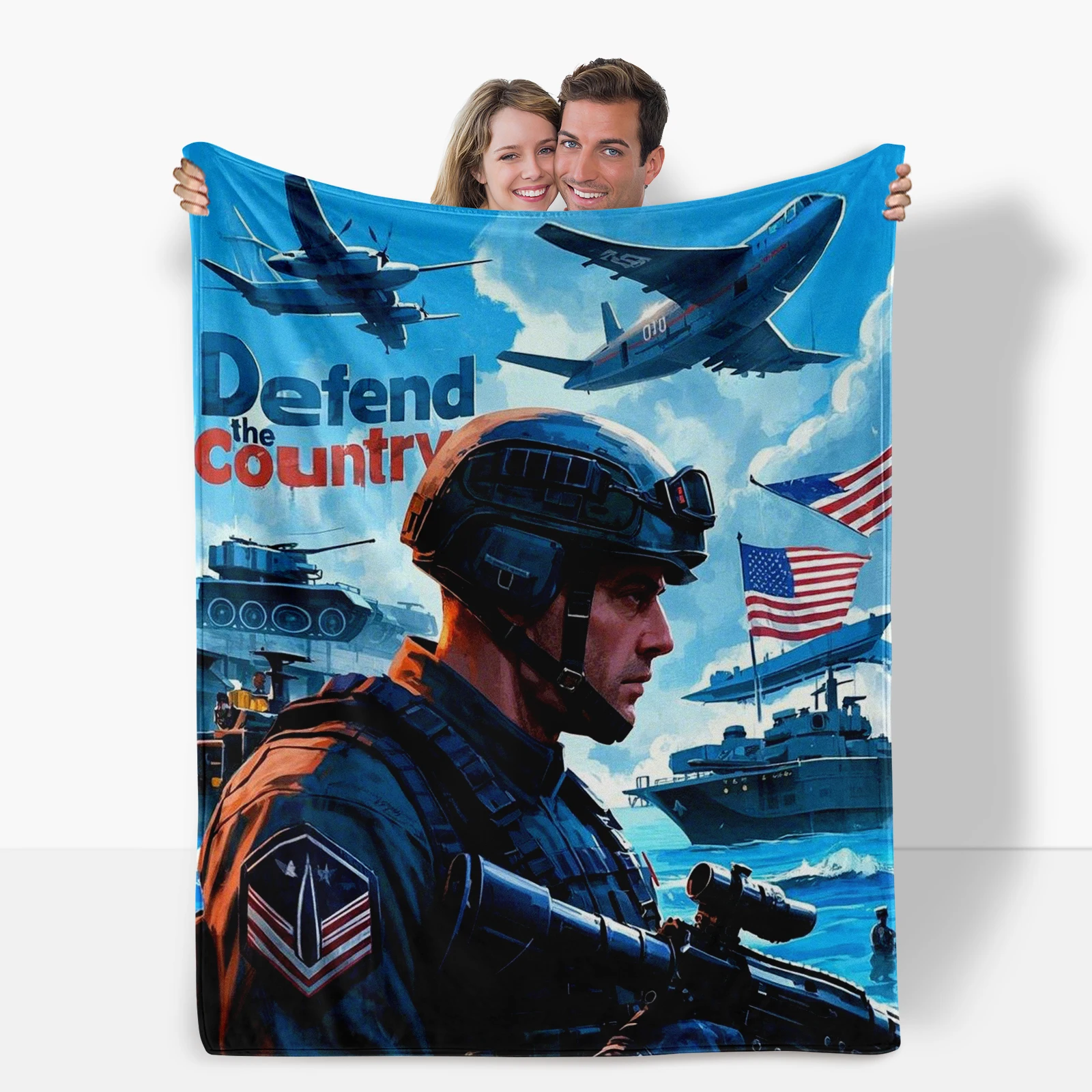 Veterans Day Tribute Blanket, Blending Aircraft And Military Motifs With Respectful Texts, Honoring Heroes' Bravery.
Veterans Day Tribute Blanket, Blending Aircraft And Military Motifs With Respectful Texts, Honoring Heroes' Bravery.