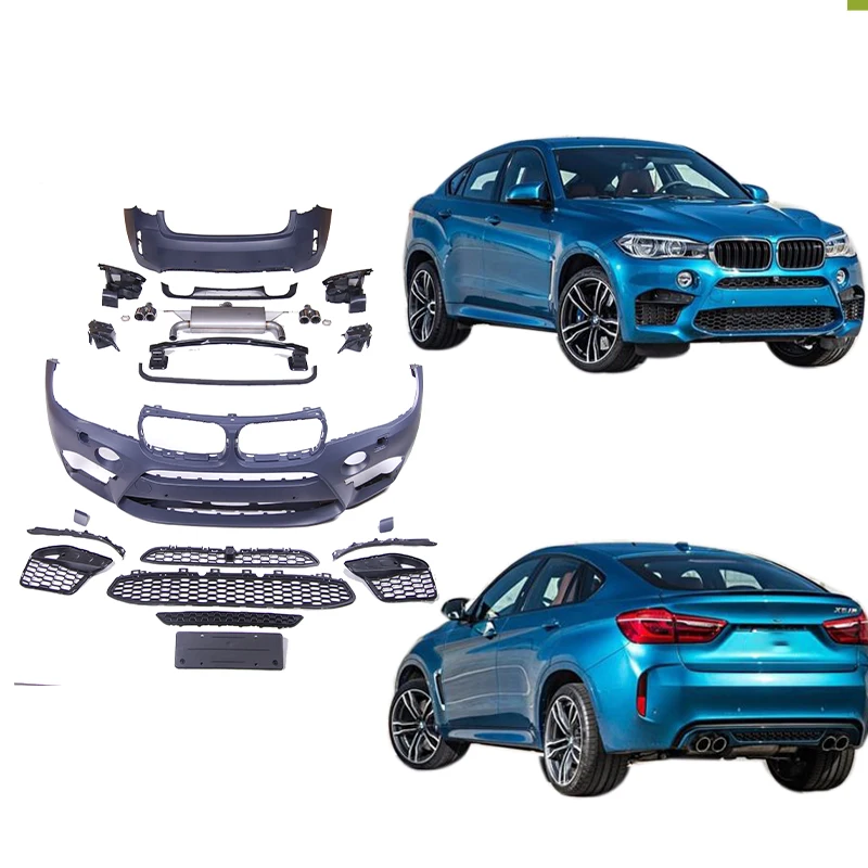 STLFAutomobiles Car Parts Auto F86 X6M Bodykit Full Body Kit Set Modified Upgrade M Style Facelift for X6 F16 Grille Bumper
STLFAutomobiles Car Parts Auto F86 X6M Bodykit Full Body Kit Set Modified Upgrade M Style Facelift for X6 F16 Grille Bumper