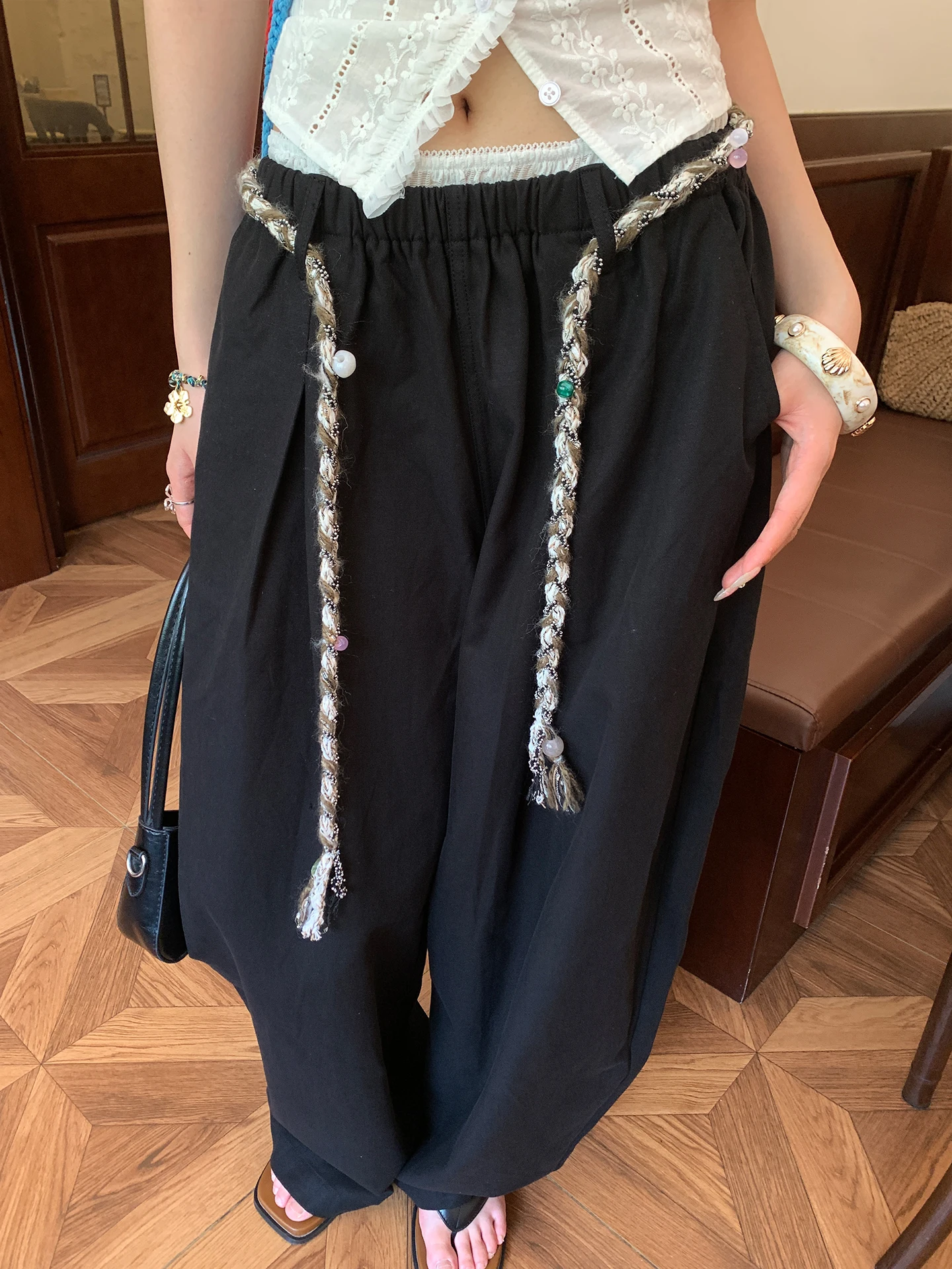 Тканый пояс в стиле ретро в этническом стиле с цветными блоками для женщин с юбками и джинсами с аксессуарами в богемном стиле, тонкая веревка на талии
Тканый пояс в стиле ретро в этническом стиле с цветными блоками для женщин с юбками и джинсами с аксессуарами в богемном стиле, тонкая веревка на талии