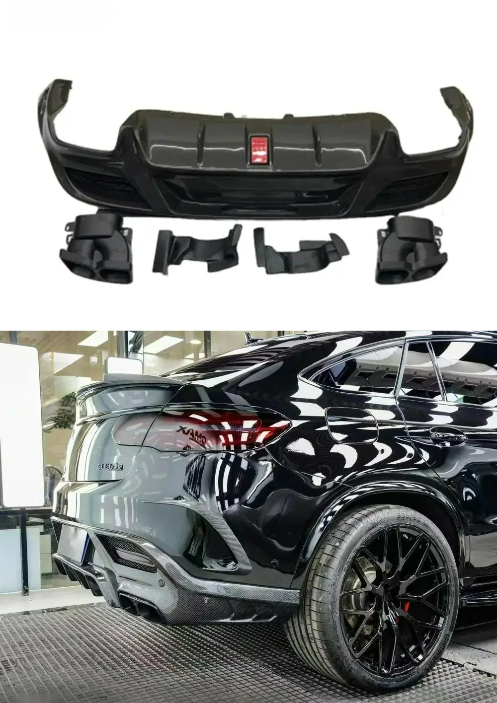 Задний диффузор для Mercedes-Benz GLE63S, бампер для GLE63 Coupe
Задний диффузор для Mercedes-Benz GLE63S, бампер для GLE63 Coupe