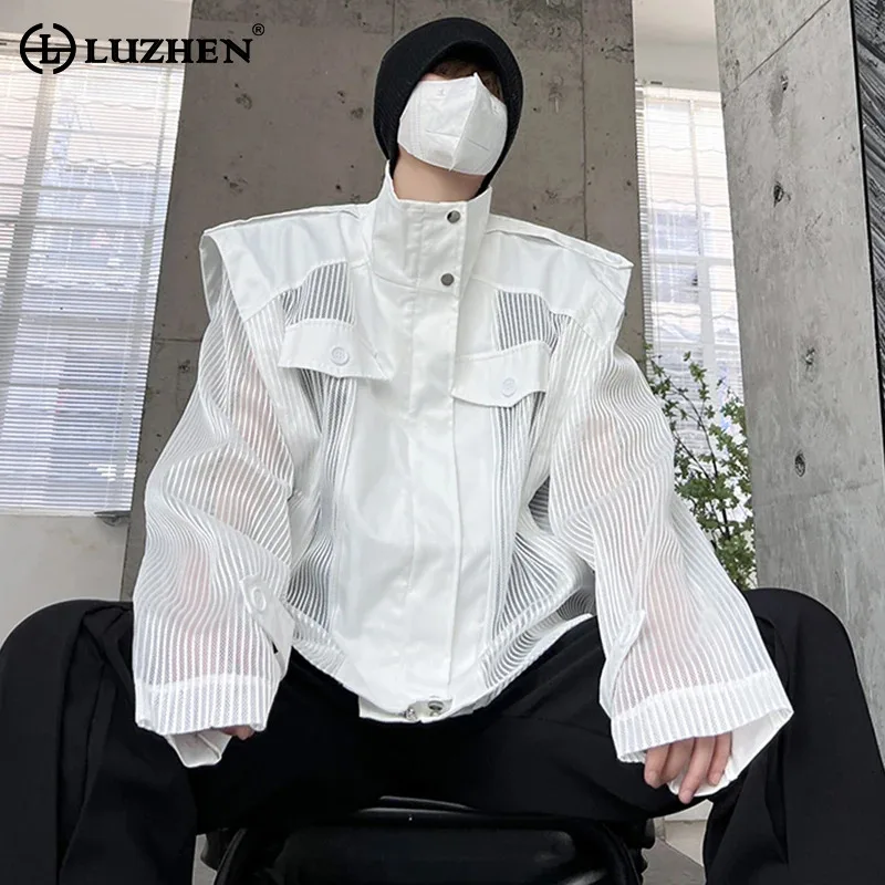 LUZHEN Fashion Personality High Street Design Mesh Sunscreen Clothing Men's 2024 New Stand Collar Stylish Loose Jackets LZ3608
LUZHEN Fashion Personality High Street Design Mesh Sunscreen Clothing Men's 2024 New Stand Collar Stylish Loose Jackets LZ3608