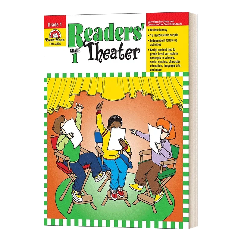 Театр Evan-Moor Readers, рабочая тетрадь 1 класса, состарен 5, 6 7 8, книга на английском языке 9781557998903
Театр Evan-Moor Readers, рабочая тетрадь 1 класса, состарен 5, 6 7 8, книга на английском языке 9781557998903