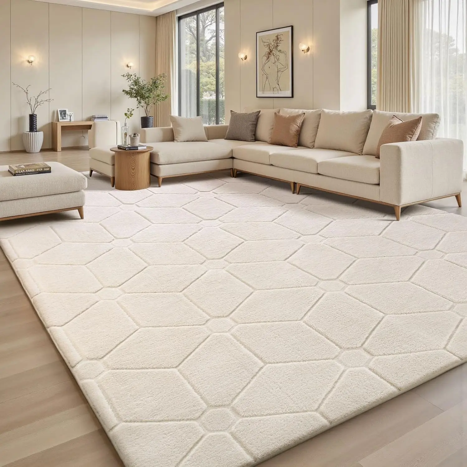 Soft Fluffy Large Area Rug for Living Room, Machine Washable Non-Slip Carpet for Home Decor
Soft Fluffy Large Area Rug for Living Room, Machine Washable Non-Slip Carpet for Home Decor