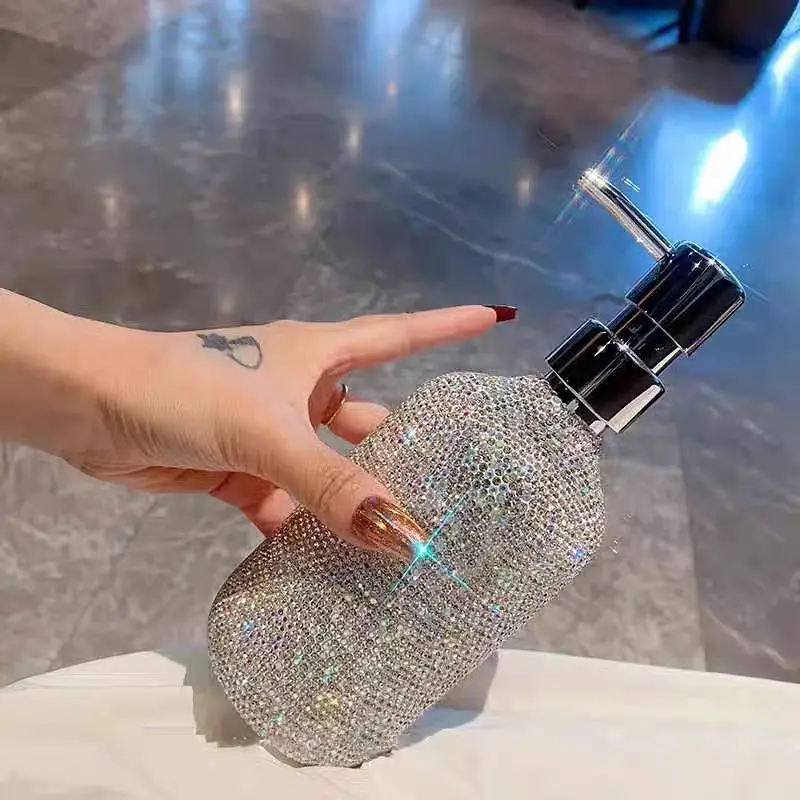 500ml plastic dispenser empty bottle diamond-encrusted Hotel Bathroom Conditioner Shampoo Body wash press lotion bottle
500ml plastic dispenser empty bottle diamond-encrusted Hotel Bathroom Conditioner Shampoo Body wash press lotion bottle