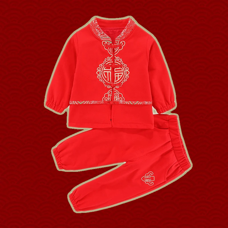 2022 Newborn Baby Retro Chinese Traditional Suit For Girls Boys Tang Suit Embroidery Hanfu Chinese New Year Outfit Red Cotton
2022 Newborn Baby Retro Chinese Traditional Suit For Girls Boys Tang Suit Embroidery Hanfu Chinese New Year Outfit Red Cotton