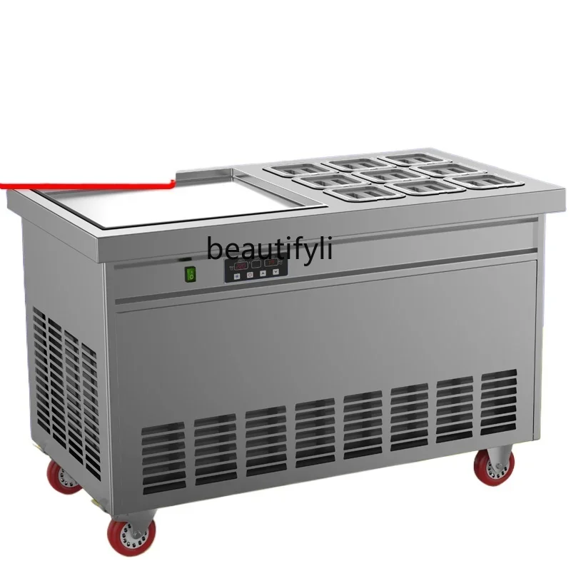 Q Intelligent temperature control square pot round pot, fried yogurt machine with stainless steel bucket fried ice cream roll
Q Intelligent temperature control square pot round pot, fried yogurt machine with stainless steel bucket fried ice cream roll