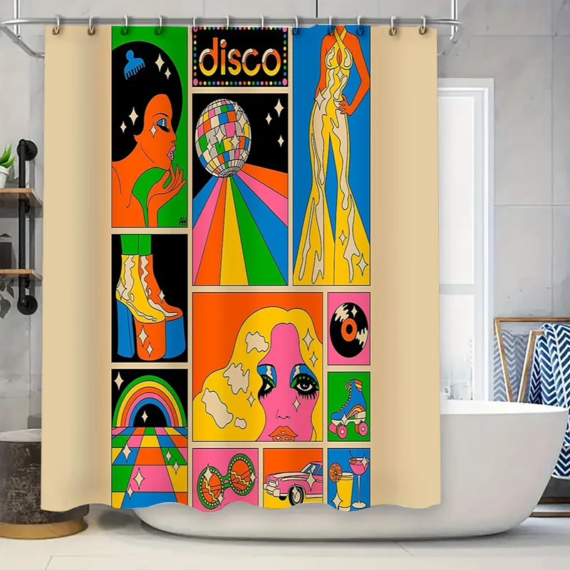 Psychedelic Shower Curtain Retro 70s Hippie Wall Art Decor Washroom Backdrop Vintage Aesthetic Room Divider
Psychedelic Shower Curtain Retro 70s Hippie Wall Art Decor Washroom Backdrop Vintage Aesthetic Room Divider