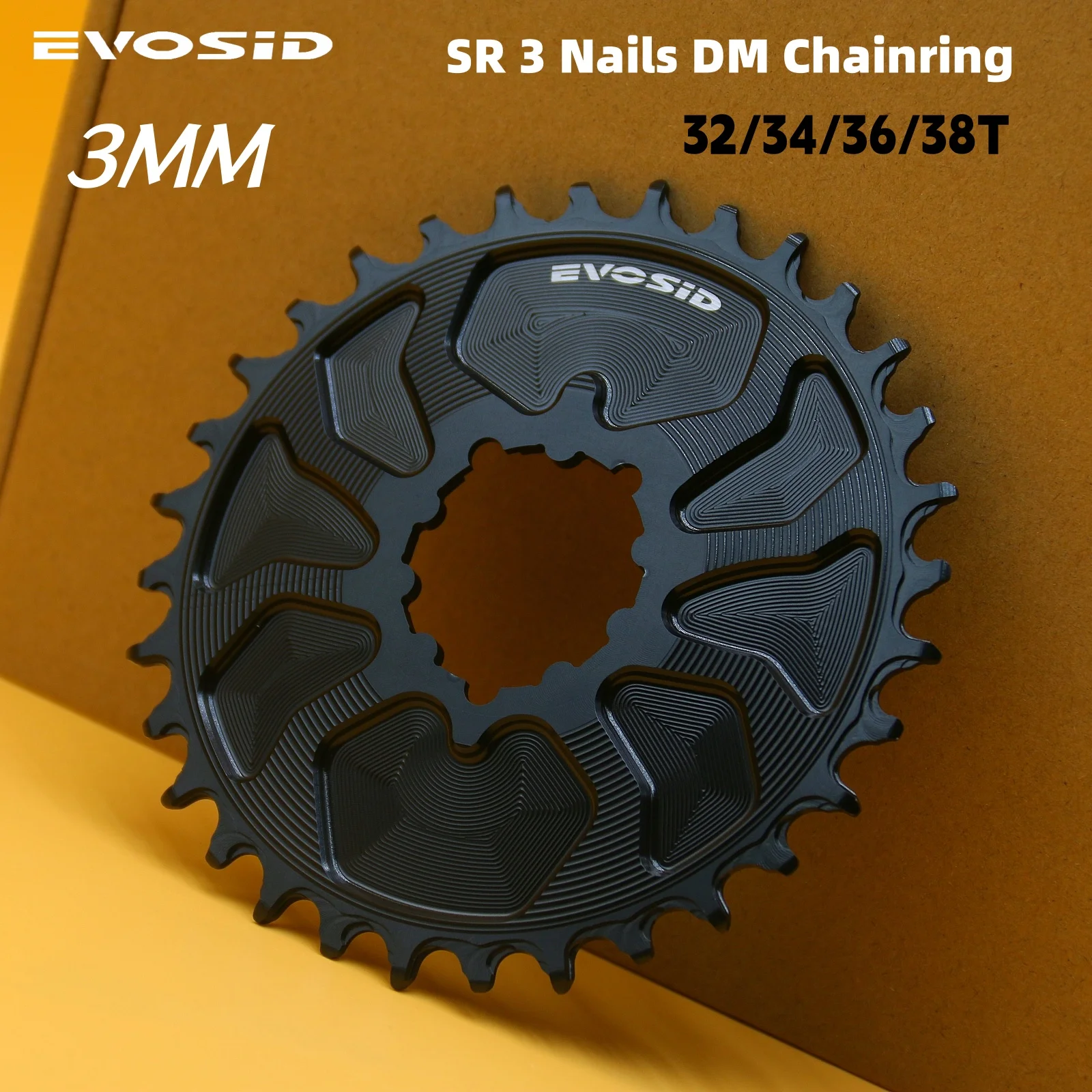 EVOSID Mountain Bike Chainring 32/34/36/38T MTB Bicycle Chainwheel 8-12S MTB Bike Crankset 3 Nails Narrow Wide Teeth Chainring
EVOSID Mountain Bike Chainring 32/34/36/38T MTB Bicycle Chainwheel 8-12S MTB Bike Crankset 3 Nails Narrow Wide Teeth Chainring