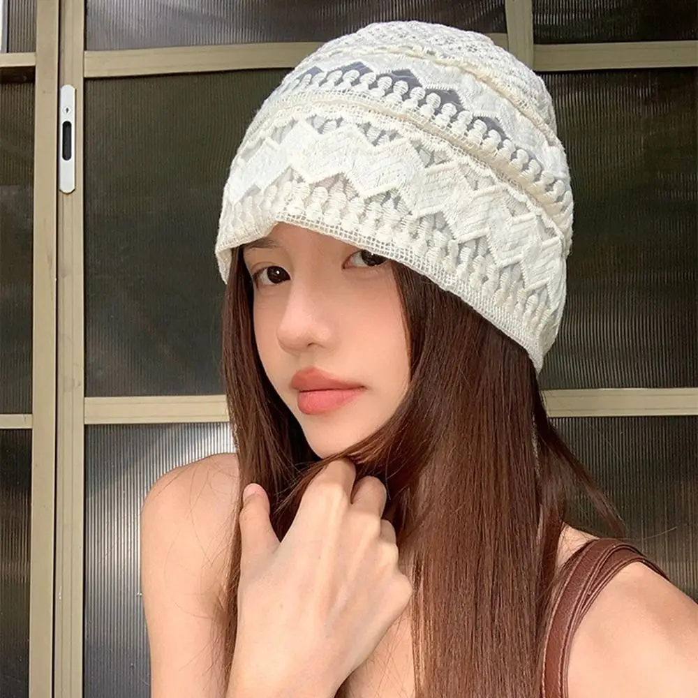 Sweet Hollow Lace Hat Breathable Spicy Girl Beanies Hat Thin Korean Style Knitted Hat Girls
Sweet Hollow Lace Hat Breathable Spicy Girl Beanies Hat Thin Korean Style Knitted Hat Girls