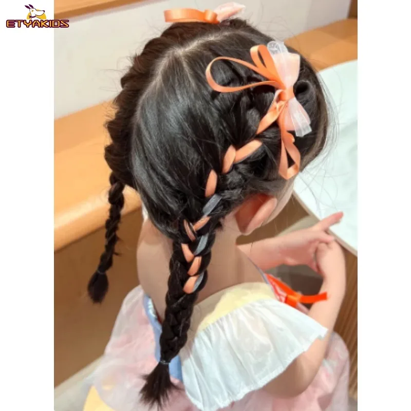 Childrens Fairy Princess Hair Bows Ribbon Butterfly Clip Pair Set Girl Hair Accessories Ponytail Hair Editing Decoration
Childrens Fairy Princess Hair Bows Ribbon Butterfly Clip Pair Set Girl Hair Accessories Ponytail Hair Editing Decoration