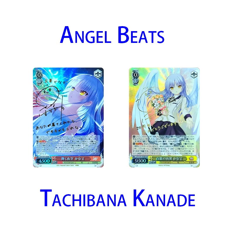 2Pcs/set Angel Beats Homemade Collection Card Tachibana Kanade Anime Characters Board Game Card Kids Toys Christmas Gift
2Pcs/set Angel Beats Homemade Collection Card Tachibana Kanade Anime Characters Board Game Card Kids Toys Christmas Gift