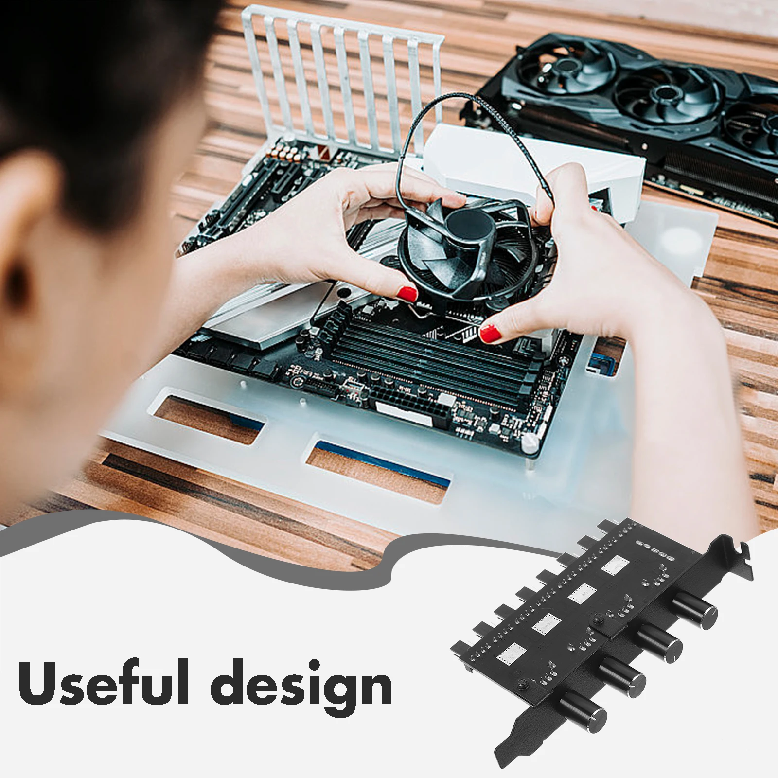 Fan Controller Pc Cooling Fan Hub Adapter Splitter Adjustable Speed Control Multiple Fans Desktop Computer Case Accessory
Fan Controller Pc Cooling Fan Hub Adapter Splitter Adjustable Speed Control Multiple Fans Desktop Computer Case Accessory