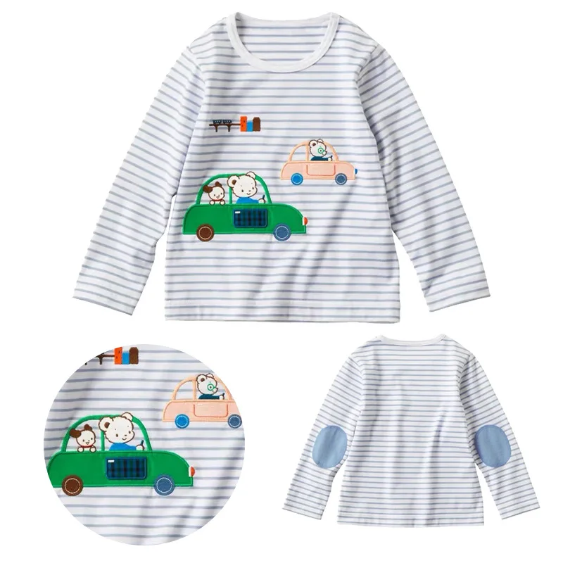 New Fami Cute Kids T-Shirt Cartoon Bear Embroidery Striped Long Sleeve Soft Cotton Top for Boys Girls Comfortable Layering Tee
New Fami Cute Kids T-Shirt Cartoon Bear Embroidery Striped Long Sleeve Soft Cotton Top for Boys Girls Comfortable Layering Tee