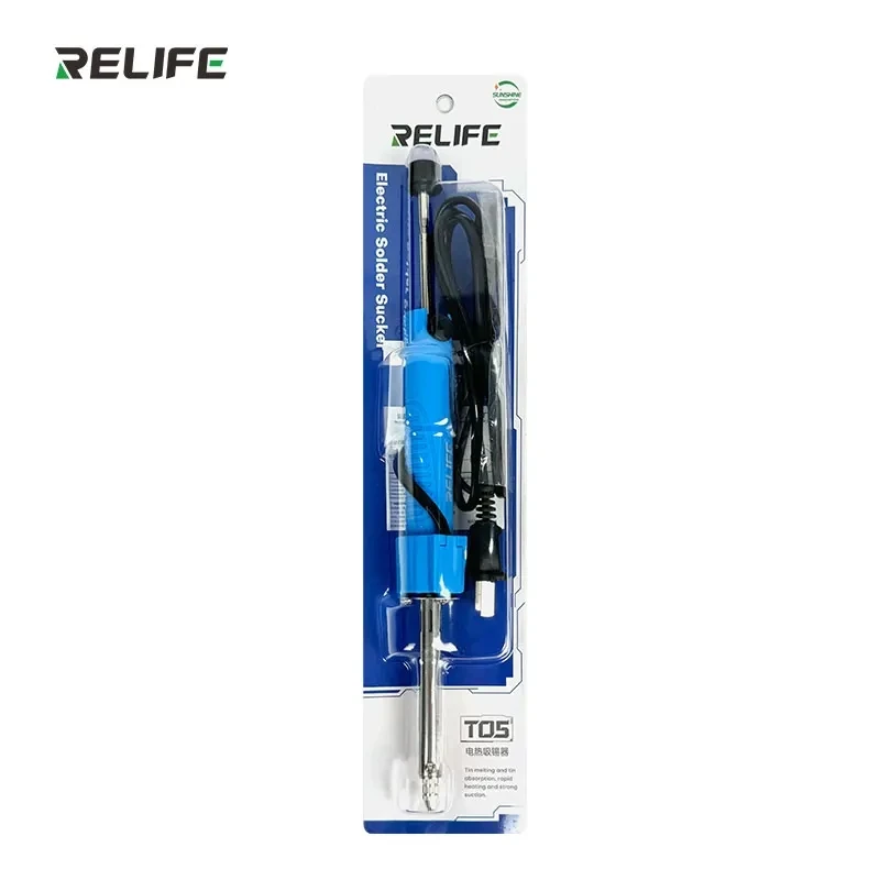 RELIFE TO5 Desoldering Gun 26-28cm Hg Suction Power Heating Melting Solder Removal Kit for Rapid Solder Removal and Melting
RELIFE TO5 Desoldering Gun 26-28cm Hg Suction Power Heating Melting Solder Removal Kit for Rapid Solder Removal and Melting