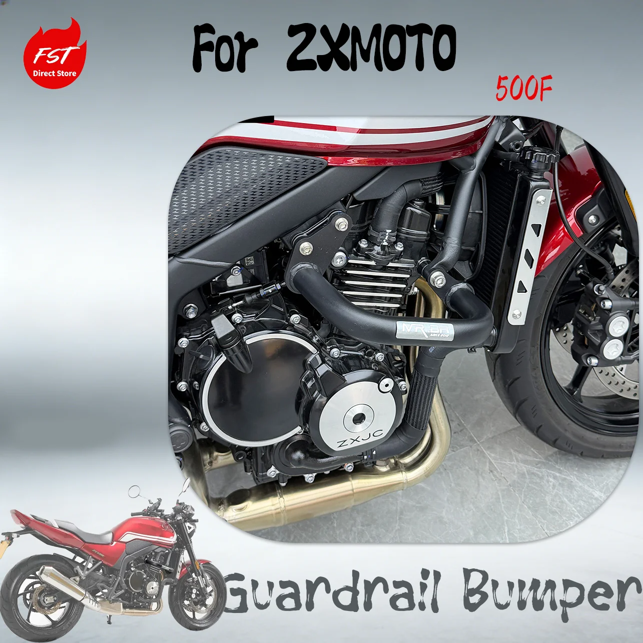 For ZXMOTO 500F Chrome Crash Bar Bumper Anti-fall Slider Radiator Guard Retro Motorcycle Mod Accessories
For ZXMOTO 500F Chrome Crash Bar Bumper Anti-fall Slider Radiator Guard Retro Motorcycle Mod Accessories